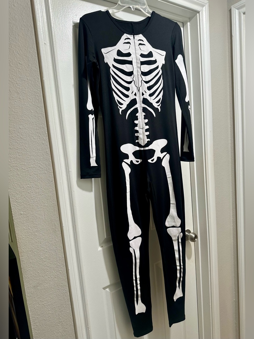 Black & White Kids Skeleton One-Piece Costume - Tipsy Elves